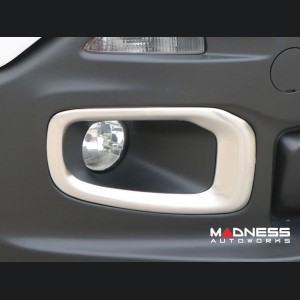 Jeep Renegade Front Fog Light Trim - Brushed Stainless Steel