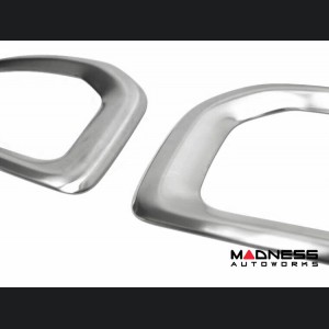 Jeep Renegade Front Fog Light Trim - Brushed Stainless Steel