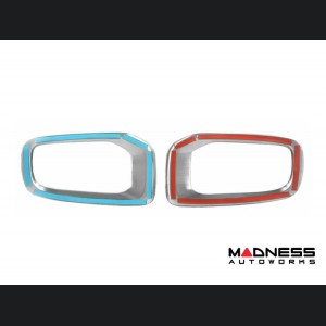 Jeep Renegade Front Fog Light Trim - Brushed Stainless Steel