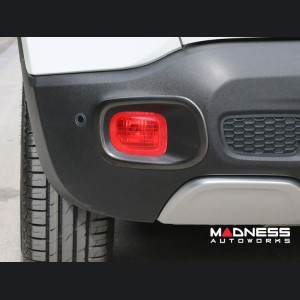 Jeep Renegade Rear Reflector Light Trim - Dark Brushed Stainless Steel