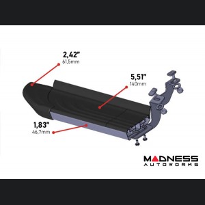 Jeep Renegade Side Steps - APA Running Boards - Black / Aluminum