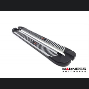 Jeep Renegade Side Steps - PIRAMITLINE Running Boards - Silver / Black