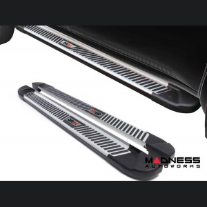 Jeep Renegade Side Steps - PIRAMITLINE Running Boards - Silver / Black