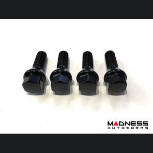 Jeep Renegade Lug Bolt Set - Set of 20 - M12x1.25 - 60° Cone Seat - Black