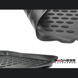 Jeep Wrangler JK Floor Liners - 3D Molded - Front + Rear - 4 Door