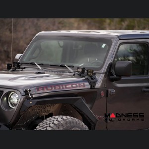 Jeep Wrangler JL LED Pod Light Mount - A-Pillar - Dual