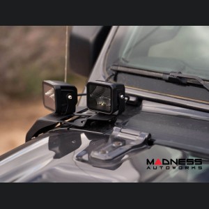 Jeep Wrangler JL LED Pod Light Mount - A-Pillar - Dual