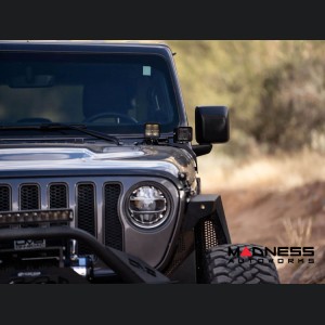 Jeep Wrangler JL LED Pod Light Mount - A-Pillar - Dual