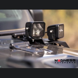 Jeep Wrangler JL LED Pod Light Mount - A-Pillar - Dual