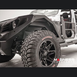 Jeep Wrangler JL Fender Flares - Fab Fours - Front - Fender Liners For Base System