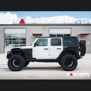 Jeep Wrangler JL Fender Flares - Fab Fours - Front - Gill Box For Base System