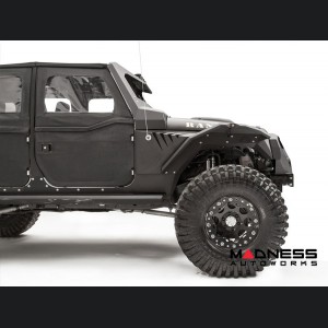 Jeep Wrangler JL Fender Flares - Fab Fours - Front - Gill Box For Base System