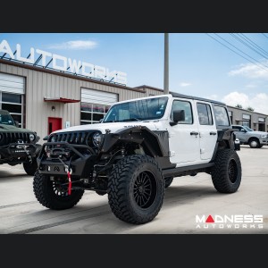 Jeep Wrangler JL Fender Flares - Fab Fours - Front - Mid Width Flare For Base System