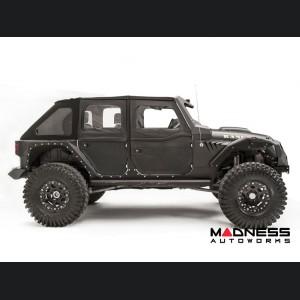 Jeep Wrangler JL Fender Flares - Fab Fours - Front - Mid Width Flare For Base System