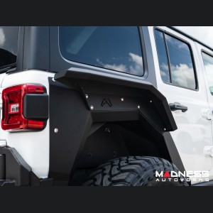 Jeep Wrangler JL Fender Flares - Fab Fours - Rear - Fender Liner For Base System - 4 Door