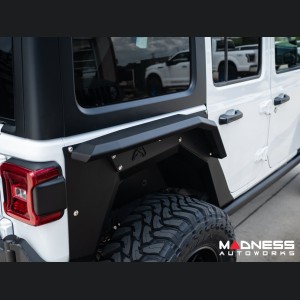 Jeep Wrangler JL Fender Flares - Fab Fours - Rear - Fender Liner For Base System - 4 Door