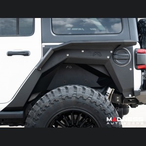 Jeep Wrangler JL Fender Flares - Fab Fours - Rear - Fender Liner For Base System - 4 Door