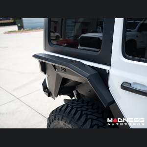 Jeep Wrangler JL Fender Flares - Fab Fours - Rear - High Arch For Base System - 4 Door