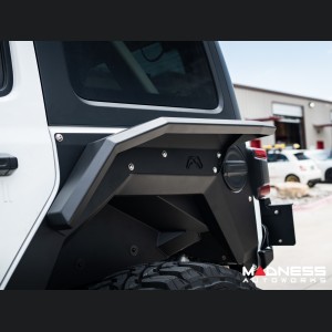 Jeep Wrangler JL Fender Flares - Fab Fours - Rear - High Arch For Base System - 4 Door