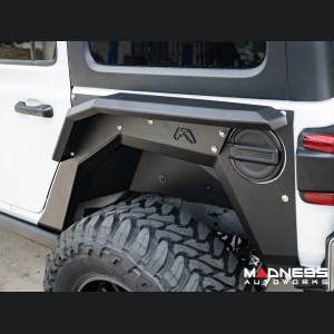 Jeep Wrangler JL Fender Flares - Fab Fours - Rear - High Arch For Base System - 4 Door