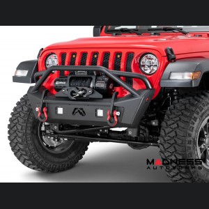 Jeep Wrangler JL Front Bumper - Fab Fours - Stubby - w/ Guard