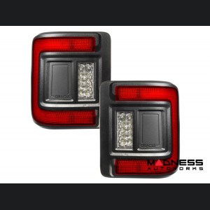 Jeep Wrangler JL Tail Lights - Flush Mount -LED - Red Lens