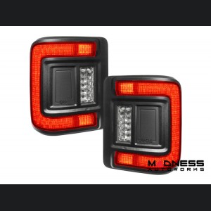 Jeep Wrangler JL Tail Lights - Flush Mount -LED - Red Lens