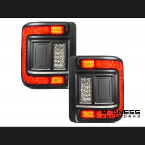 Jeep Wrangler JL Tail Lights - Flush Mount -LED - Smoked Lens