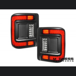 Jeep Wrangler JL Tail Lights - Flush Mount -LED - Smoked Lens