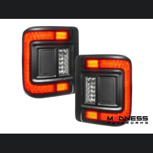 Jeep Wrangler JL Tail Lights - Flush Mount -LED - Smoked Lens