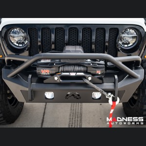 Jeep Wrangler JL Lighting Upgrade - Rigid - Custom Front Bumper Pod - Amber Back Light