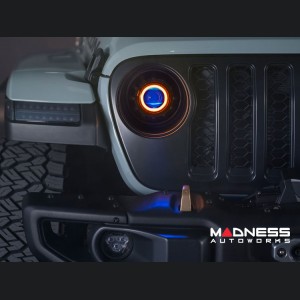 Jeep Wrangler JL LED Fog Light Kit - 4Banger Series - Morimoto - NCS/Wide/Yellow