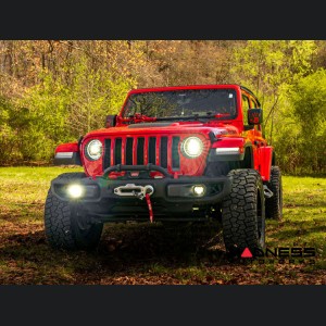 Jeep Wrangler JL LED Fog Light Kit - 4Banger Series - Morimoto - NCS/Wide/Yellow