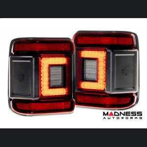 Jeep Wrangler JL LED Tail Lights - XB LED Series - Morimoto - Low Profile - Red