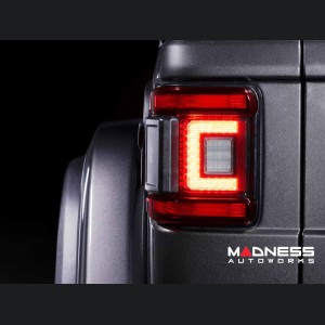 Jeep Wrangler JL LED Tail Lights - XB LED Series - Morimoto - Low Profile - Red