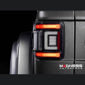 Jeep Wrangler JL LED Tail Lights - XB LED Series - Morimoto - Low Profile - Smoked