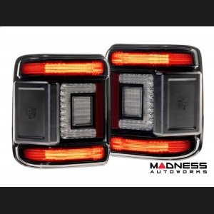 Jeep Wrangler JL LED Tail Lights - XB LED Series - Morimoto - Low Profile - Smoked