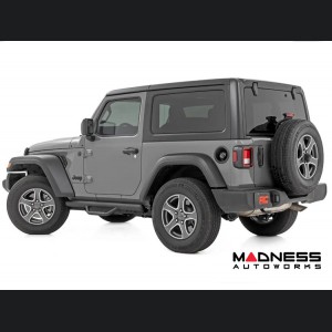 Jeep Wrangler JL Side Steps - Nerf Steps - Rough Country - 2 Door