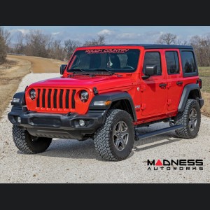 Jeep Wrangler JL Side Steps - Power Running Boards - Rough Country - E-Boards - Lighted