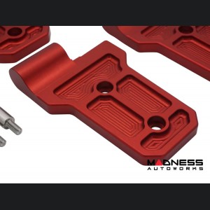 Jeep Wrangler JL Billet Door Hinges - Aluminum - Red