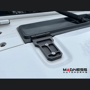 Jeep Gladiator JT Billet Hood Hinges - Aluminum - Black