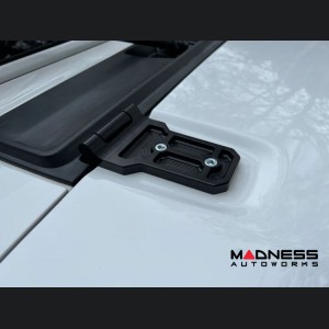 Jeep Gladiator JT Billet Hood Hinges - Aluminum - Black