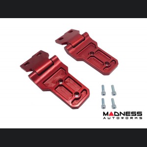 Jeep Gladiator JT Billet Hood Hinges - Aluminum - Red