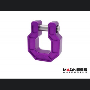 Jeep Wrangler JL Billet D-Ring - Royal Show Shackle - Aluminum - Purple - Single