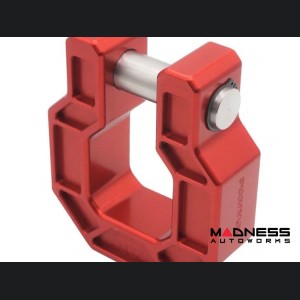 Jeep Wrangler JL Billet D-Ring - Royal Show Shackle - Aluminum - Red - Single