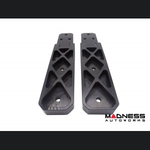 Jeep Wrangler JL Billet Tailgate Hinges - Aluminum - Black