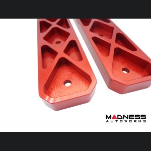 Jeep Wrangler JL Billet Tailgate Hinges - Aluminum - Red