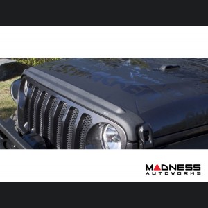 Jeep Wrangler JL Hood Shield - Aeroskin II - Low Profile - Black 