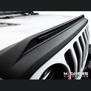 Jeep Gladiator JT Hood Shield - AVS Aeroskin - Low Profile w/ Lights - Black 