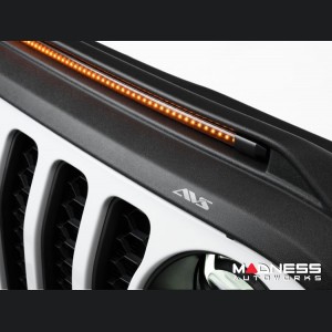 Jeep Gladiator JT Hood Shield - AVS Aeroskin - Low Profile w/ Lights - Black 